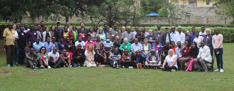 The NVC community of Kenya standing in a group